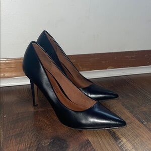 Christian Siriano Black Pointed-Toe Stiletto Pumps
